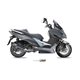 KYMCO XCITING 400 2013 2016 STRONGER ALUMINIO NEGRO LINEA COMPLETA 1x1