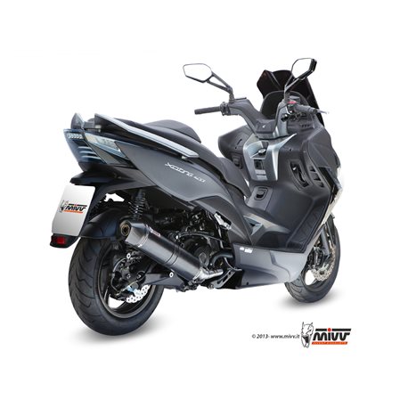 KYMCO XCITING 400 2013 2016 STRONGER ALUMINIO NEGRO LINEA COMPLETA 1x1