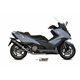 KYMCO AK550 2017 OVAL ALUMINIO NEGRO COPA CARBONO LINEA COMPLETA 2x1