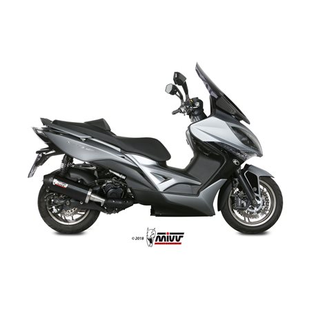 KYMCO XCITING 400 2013 OVAL ALUMINIO NEGRO COPA CARBONO