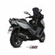 KYMCO XCITING 400 2013 OVAL ALUMINIO NEGRO COPA CARBONO