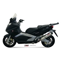 GILERA GP800 2008 2013 OVAL TITANIO COPA CARBONO LINEA COMPLETA 2x1