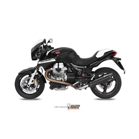 MOTO GUZZI BREVA 1200 2007 2011 SUONO ALUMINIO NEGRO