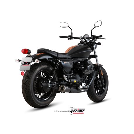 MOTO GUZZI V9 BOBBER / ROAMER 2016 2016 GHIBLI INOX NERO CERAMICO 2 SILENCIOSOS