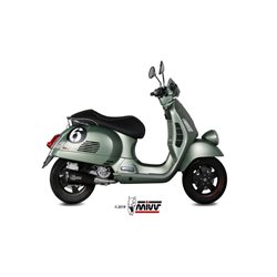 PIAGGIO VESPA GTS 300 2008 DELTA RACE ALUMINIO NEGRO LINEA COMPLETA 1x1