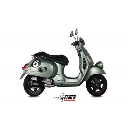 PIAGGIO VESPA GTS 300 2008 DELTA RACE ALUMINIO NEGRO LINEA COMPLETA 1x1