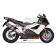APRILIA RSV 1000 2004 2008 SUONO INOX COPA CARBONO 2 SILENCIOSOS