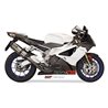 APRILIA RSV 1000 2004 2008 SUONO INOX COPA CARBONO 2 SILENCIOSOS