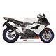 APRILIA RSV 1000 2004 2008 SUONO ALUMINIO NEGRO 2 SILENCIOSOS