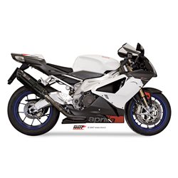 APRILIA RSV 1000 2004 2008 SUONO ALUMINIO NEGRO 2 SILENCIOSOS