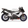 APRILIA RSV 1000 2004 2008 SUONO ALUMINIO NEGRO 2 SILENCIOSOS