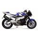 APRILIA TUONO Fighter 1000 2006 2010 SUONO ALUMINIO NEGRO 2 SILENCIOSOS
