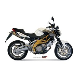 APRILIA SHIVER 750 2008 2016 SUONO INOX COPA CARBONO 2 SILENCIOSOS