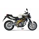 APRILIA SHIVER 750 2008 2016 SUONO ALUMINIO NEGRO 2 SILENCIOSOS