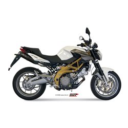 APRILIA SHIVER 750 2008 2016 SUONO ALUMINIO NEGRO 2 SILENCIOSOS