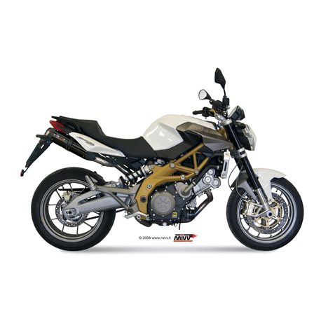 APRILIA SHIVER 750 2008 2016 SUONO ALUMINIO NEGRO 2 SILENCIOSOS