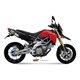 APRILIA DORSODURO 750 2008 2016 SUONO INOX COPA CARBONO 2 SILENCIOSOS