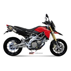 APRILIA DORSODURO 750 2008 2016 SUONO INOX COPA CARBONO 2 SILENCIOSOS