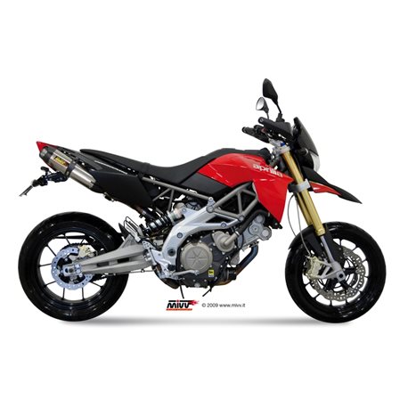APRILIA DORSODURO 750 2008 2016 SUONO INOX COPA CARBONO 2 SILENCIOSOS