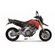 APRILIA DORSODURO 750 2008 2016 SUONO ALUMINIO NEGRO 2 SILENCIOSOS