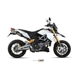 APRILIA DORSODURO 1200 2012 2016 SUONO INOX COPA CARBONO 2 SILENCIOSOS