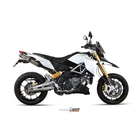 APRILIA DORSODURO 1200 2012 2016 SUONO INOX COPA CARBONO 2 SILENCIOSOS