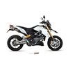 APRILIA DORSODURO 1200 2012 2016 SUONO INOX COPA CARBONO 2 SILENCIOSOS