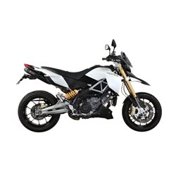 APRILIA DORSODURO 1200 2012 2016 SUONO ALUMINIO NEGRO 2 SILENCIOSOS