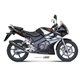 HONDA CBR 125 R 2004 2010 X-CONE ALUMINIO NEGRO LINEA COMPLETA 1x1