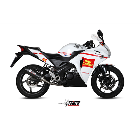 HONDA CBR 125 R 2011 2016 OVAL CARBONO COPA CARBONO LINEA COMPLETA 1x1