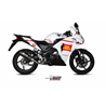HONDA CBR 125 R 2011 2016 OVAL CARBONO COPA CARBONO LINEA COMPLETA 1x1